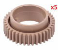 5xUpper Roller Gear 38T Aficio 1515,MP162,MP171#B044-4170