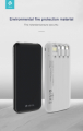 Powerbank Kintone V2 10.000 mAh con 4 Cavi M-L-C Bianco