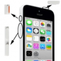 Set Pulsanti Power Mute Volume per iPhone 5C Bianco