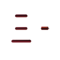 Pulsanti Volume+Mute+Power On/Off per iPhone 11 Rossi