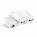 Kit powerline AV600 WiFi 300Mbps 2 Porte LAN (3 Pezzi)