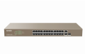 Switch PoE Web Smart 24 porte 10/100+2Gb+2SFP Combo 440W