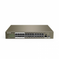 Tenda switch 24 ports PoE 10/100Mbps + 1 GE/SFP - Business