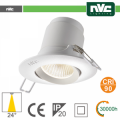 Faro direzionabile LED IP20 9W 3000K 700LM 24Âº FORO:95mm