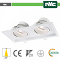 Incasso Multi lampada - 18w (2x9w) 3000k 1440lm >24Â°